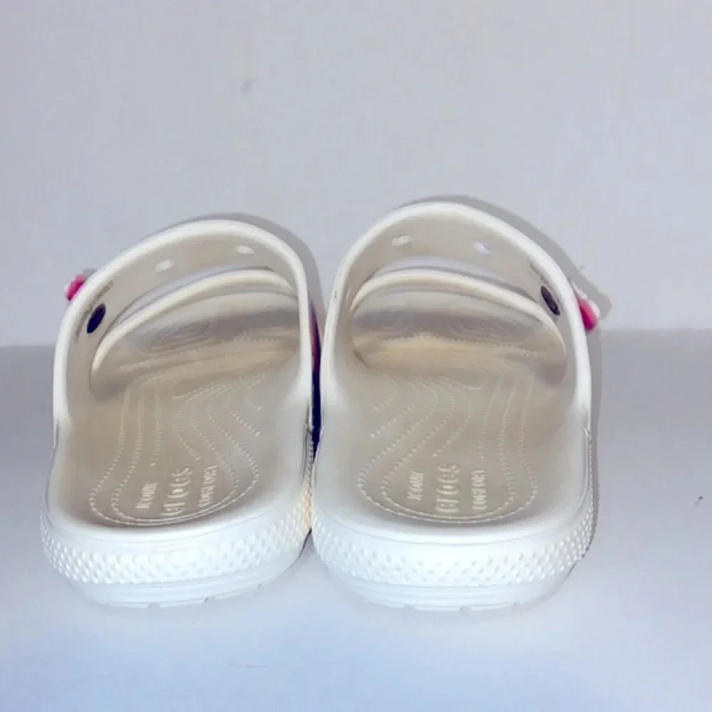 Crocs Classic Out of this World Slide Swirl Pattern Sandals - Picture 3 of 9